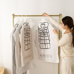 Sacs de compression <span class=keywords><strong>sous</strong></span> <span class=keywords><strong>vide</strong></span> pliables, sacs de compression pour vêtements suspendus, sacs de compression pour vestes, pour un rangement sans poussière - Product Image 1