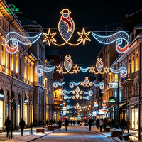 Decoraciones Navideñas Populares, Luces Decorativas Grandes para Calles, Luces de Navidad para Exteriores, Luces con Motivos 2D