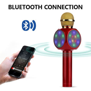 Regalos de <span class=keywords><strong>Navidad</strong></span> Micrófono de diente azul para niños Micrófonos inalámbricos de karaoke con altavoz de micrófono Bluetooth - Product Image 2