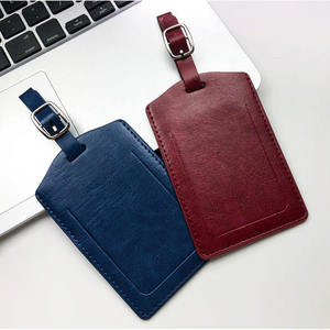 Étiquettes de bagages en PU, finition huile, logo personnalisable, écologiques, résistantes à l'eau, impression typographique, étiquette nominative promotionnelle - Product Image 5