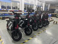 Geofought M5 personnalisé 72V double moteur 14 pouces hors route 30-50Ah batterie rapide cyclomoteur adultes scooter électrique avec boîte de rangement