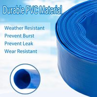 Tuyau d'arrosage de jardin en PVC durable de haute qualité, 6 pouces, extensible, avec longueur personnalisable