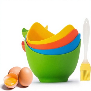 Taza de silicona sin BPA para cocinar <span class=keywords><strong>huevos</strong></span> pochés al <span class=keywords><strong>microondas</strong></span>, venta al por mayor - Product Image 1