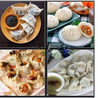 Boulette semi-automatique chinoise faisant le remplisseur pliant empanada ravioli samosa fabricant Gyoza faisant la machine pour les petites entreprises