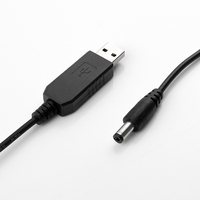 Chargeur d'alimentation DC 5521 de haute qualité, câble USB 5V vers 12V pour ventilateur, routeur Wifi