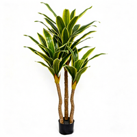 Großhandel Künstliche Blumenarrangements Künstliche Drachenpflanze für Innenräume Plastik-Kunstbäume für Hochzeit Weihnachten Ostern Party Event Dekoration