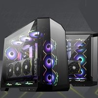 Boîtier PC de jeu MSI MAG PANO 100L PZ Premium Mid Tower ATX avec panneau latéral en verre trempé, support de refroidissement liquide, radiateur 360 mm