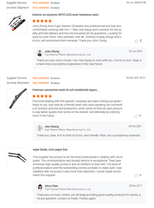 Spazzola Tergicristallo Posteriore di Alta Qualità in Gomma Naturale Senza Struttura Ossea per Ford Escape - Product Image 2