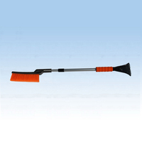 Brosse à neige à long manche, grattoir à glace avec brosse à neige
