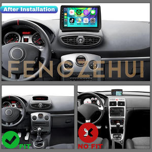 Lecteur DVD sans fil 9 pouces pour <span class=keywords><strong>Renault</strong></span> <span class=keywords><strong>Clio</strong></span> <span class=keywords><strong>3</strong></span> 2005-2014 Carplay Android 14 GPS <span class=keywords><strong>Radio</strong></span> FM Lecteur multimédia universel Android Musique - Product Image 2