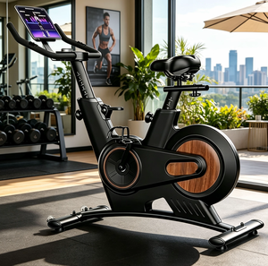 <span class=keywords><strong>Bicicleta</strong></span> de <span class=keywords><strong>Spinning</strong></span> Magnética de 36 Niveles con Consola de Juegos y Simulación de Escenas Reales <span class=keywords><strong>para</strong></span> Ciclismo Interior Inmersivo y Quema de Grasa - Product Image 4