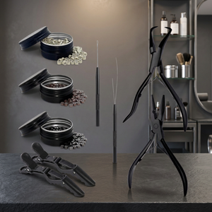 Kit d'extension de cheveux à micro-anneaux, pinces métalliques, outils d'installation et de retrait de perles pour salon et usage domestique - Product Image 4