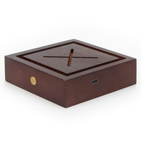 Base de lampe créative en bois et acrylique pour boule de cristal, éclairée, rechargeable par USB, veilleuse, cadeau d'Halloween et de Noël