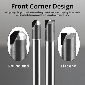 <strong>PCD</strong> Diamond Milling Cutter Engraving Bit Carbon Fiber Fiberglass Bakelite Polycrystalline <strong>End</strong> <strong>Mill</strong> Tool Carbide Machining CNC - Product Image 6