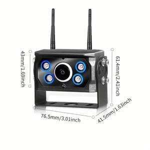 เครื่องบันทึก DVR ความละเอียดสูง 720P 1080P ระบบกล้องมองหลังไร้สายขนาด 7 นิ้ว สำหรับรถบรรทุก 4 ช่อง พร้อมกล้อง IR ไร้สาย 4 ตัว รุ่น Wireless-7''-X36 4ch - Product Image 2