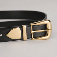Boucles de ceinture pour hommes d'affaires, logo gravé sur mesure, alliage de zinc, métal résistant à la rouille, anti-rayures, pour ceinture en cuir