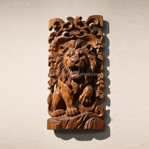 Escultura de Resina de Jesús y María, Adorno Navideño Ecológico para Colgar en la Pared, Caja de Madera para Guardar Llaves, Adorno Decorativo - Product Image 3