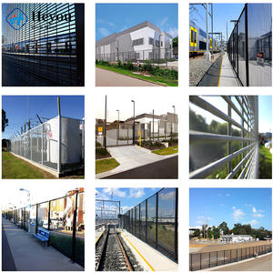 Maksimum Güvenlikli Cezaevi Çiti 358 Tırmanma Önleyici Hasır Y Şekilli Direkler Jiletli Tel Dayanıklı Cezaevi Bariyeri - Product Image 5