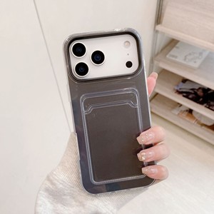 Custodia per telefono con Slot per schede di lusso trasparente per <span class=keywords><strong>iPhone</strong></span> 17 16 15 14 <span class=keywords><strong>11</strong></span> 13 12 <span class=keywords><strong>Pro</strong></span> Max <span class=keywords><strong>portafoglio</strong></span> 2 in 1 custodia morbida protezione antiurto - Product Image 6