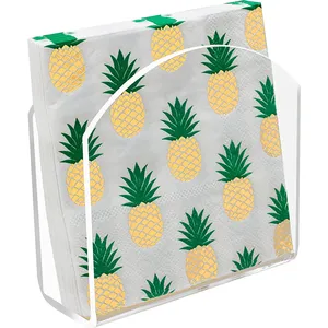 Servilleta titular de acrílico claro servilleta titulares para mesas claro de la servilleta de papel de soporte de mesa independiente tejido caja - Product Image 1