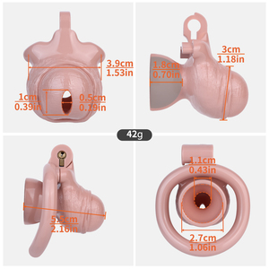 Jaula de castidad negativa invertida FRRK con correa de cinturón de castidad, jaula de castidad con forma de pene, juguetes sexuales para adultos SM, venta al por mayor de fábrica. - Product Image 5