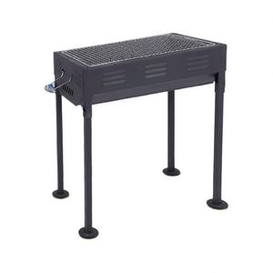 Premium Portable Dual-Zone Charcoal Grill Compact Folding Design with Modern Iron Construction for Camping & Outdoor <b>BBQ</b> - Product Image 1