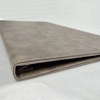 Folder Menu Restoran Kulit Imitasi Logo Kustom A4 / A5 Buku Sampul Menu Premium untuk Hotel, Bar & Kafe