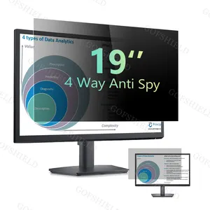 19 inç bilgisayar Anti parlama gizlilik filtresi için geniş ekran masaüstü LCD 16:9 ekran koruyucu güvenlik koruyucu Film için monitör