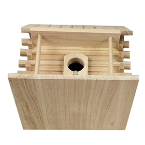 Nhà Chim Bằng Gỗ Cho Bên Ngoài, Hộp LỒNG CHIM Ngoài Trời Hoang Dã-Cung Cấp Nơi Trú Ẩn Cho Finch Bluebird Wrens,Chickadees - Product Image 3