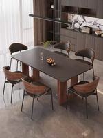Lumio Ensemble table et chaises de salle à manger moderne en bois massif écologique et durable 6 pièces Design de luxe simple