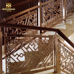 Nouveau design <span class=keywords><strong>d</strong></span>'intérieur, balustre sculpté, <span class=keywords><strong>rampe</strong></span> <span class=keywords><strong>d</strong></span>'<span class=keywords><strong>escalier</strong></span> <span class=keywords><strong>d</strong></span>écorative en <span class=keywords><strong>aluminium</strong></span> pour maison ou bureau élégant - Product Image 2