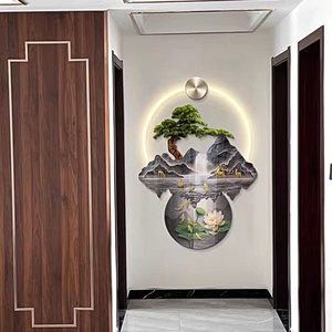 Lámpara LED Decorativa de Acrílico con Pintura de Animales y Naturaleza Muerta, Impresión UV, Decoración de Pared de Porcelana de Cristal Jinshan - Product Image 5