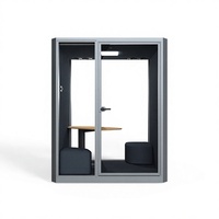 Cabines de travail modernes et mobiles UNIBOOTH, durables, multifonctionnelles, insonorisées, en aluminium, pour bureaux, studios, maisons, hôtels