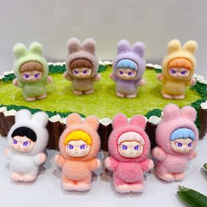 Bebé tres muñecos de peluche caja ciega primo grande Mini figuras de Anime DIY decoración adornos lindo llavero colgante regalos de juguete de moda - Product Image 3