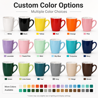 Mug Kopi Modern 11oz dari Porselen Tulang Putih Bentuk Kerucut untuk Sublimasi, Cocok untuk Hadiah DIY yang Dipersonalisasi
