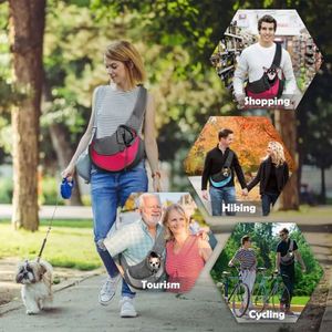 Free Sample Custom <b>Pet</b> Dog <b>Sling</b> sports Breathable Mesh Travel Safe <b>Sling</b> Leisure Leisure sports backpack - Product Image 5