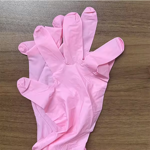 कस्टम बॉक्स 100% नाइट्रिल गुलाबी डिस्पोजेबल दस्ताने बाल सैलून टैटू की दुकान सौंदर्य नाखून लेटेक्स मुक्त काले रंग विरोधी पर्ची - Product Image 3