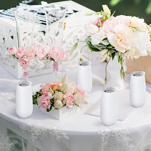 Copa de Vino Tinto de Acero Inoxidable 304 de Doble Capa de 6 oz, Estilo Americano Clásico, Apta para Lavavajillas y Microondas, con Pajita y Diseño de Bala - Product Image 2