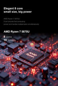 E3A AMD R9 6900HX Mini PC Gaming Sistem Operasi Win11 Pro DDR5 32GB M.2 SSD 512GB 4K Wifi6 HD-MI DP Komputer Gaming Mini PC