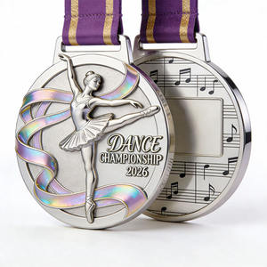 Medallas Personalizadas para Competencia, Medallas para Animadoras, Danza Latina, Ballet, Patinaje Artístico, Gimnasia - Product Image 1