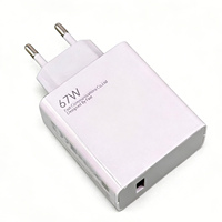 Fabrikpreis 67W EU/US Original Schnellladegerät Netzteil Adapter 67W Mit 6A Schnellladekabel Typ C Set für Xiaomi Redmi