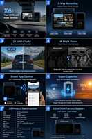 Kamera dasbor mini dengan 3 Kamera, ADAS, dan GPS bawaan