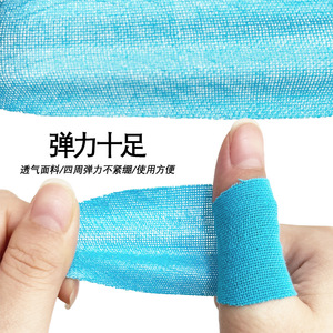 Autocollant de pouce de bowling bleu personnalisé 7,5x3,8cm, antidérapant, en tissu tissé, support pour doigt, unisexe, usage général - Product Image 4