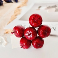 Gratis sample, op maat gemaakte maten en kleuren beschikbaar, hoogwaardige, milieuvriendelijke kunstmatige plastic fruit voor Kerstmis en Thanksgiving