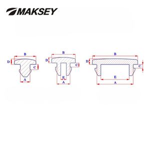Bouchons en silicone <span class=keywords><strong>MAKSEY</strong></span> 6.5/7/7.5/8/8.5/9/9.5/10mm avec fente, bouchons en caoutchouc pour trous, bouchons d'étanchéité, couvercles de trous à clipser - Product Image 4