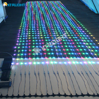 Écran LED matriciel flexible programmable pour rideau de pixels, pas de pixel de 1,5 cm, 2 cm, 2,5 cm, 5 cm, 10 cm, pour façade média et scène