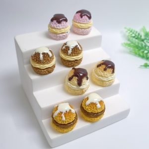 100 Piezas de Mini <span class=keywords><strong>Hamburguesas</strong></span> de Resina, Lindas Figuras en Miniatura para Casa de Muñecas, Regalo para Niños, Juguetes Kawaii, Decoración para Escritorio y Hogar, Accesorios para Manualidades - Product Image 1