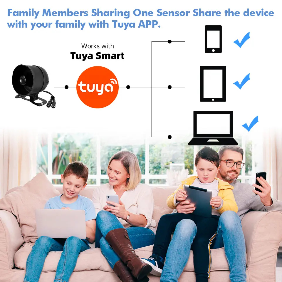 Haut-parleur KERUI Tuya Wifi produits de sécurité domestique à haute voix kit de haut-parleur d'alarme sans fil système d'alarme antivol sans fil pour antivol