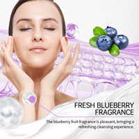 HOYGI Gel Pembersih Ceramide Blueberry Pembersih Mendalam Pemutih Pembersih Pori Melembapkan & Menghidrasi Pembersih Wajah