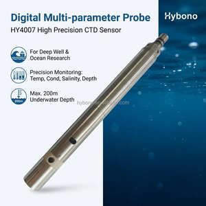 หัววัดคุณภาพน้ำแบบดิจิตอลหลายพารามิเตอร์ Hy4007 เซ็นเซอร์วัดค่า Ctd ค่าสูง พร้อมความลึก 0-200 เมตร สำหรับบ่อน้ำลึกและการวิจัยทางทะเล Hy4007 4- - Product Image 1